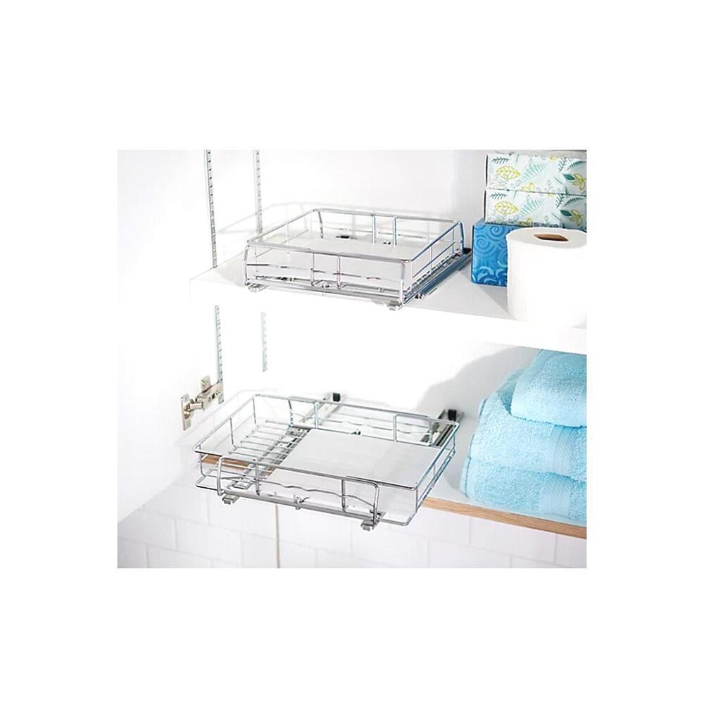 Pop-It Small Expanding Sliding Cabinet Organizers Clear - Set of 2